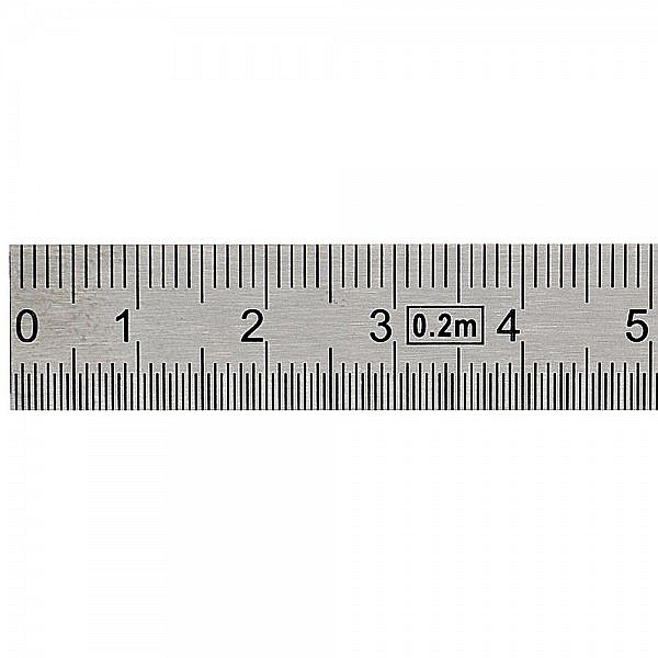 Rigla flexibila din otel cromat mat 150 mm clasa 2 [2]