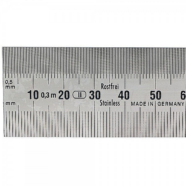 Rigla semirigida din INOX cromat mat 300 mm clasa 2 [3]