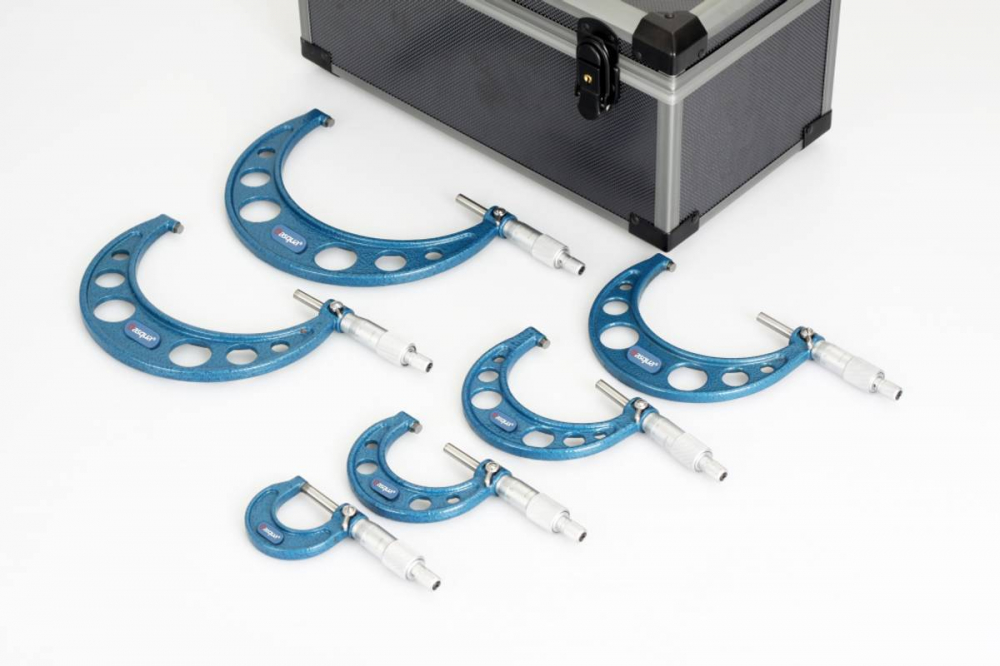 Set 12 micrometre mecanice Dasqua de exterior 0 - 300 mm x 0,01 mm citire [2]