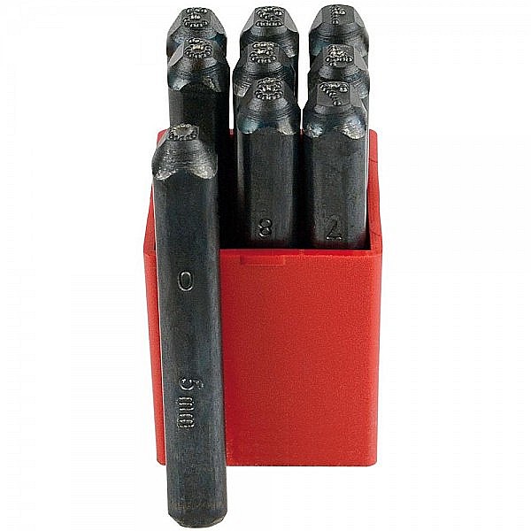 Set 9 poansoane cifre 8 mm 60-62 HRC otel extra dur [1]