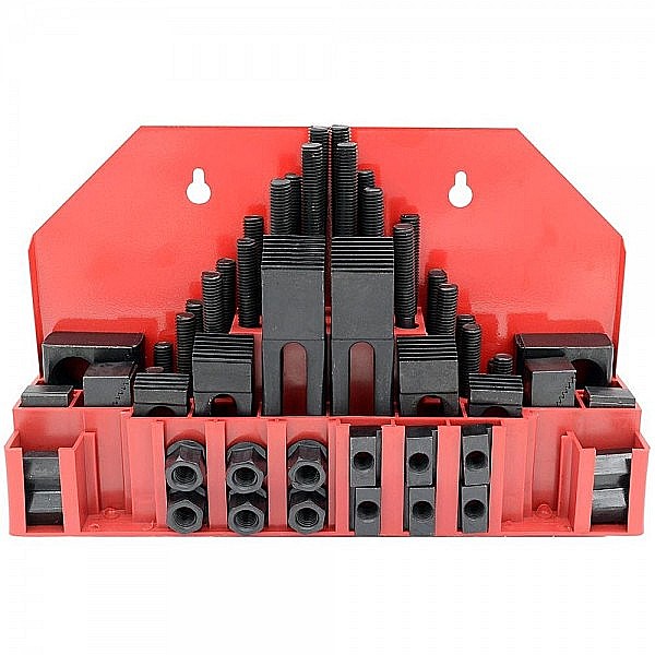 Set cale de fixare 52 piese canelura T 12 mm pas M 10 [1]
