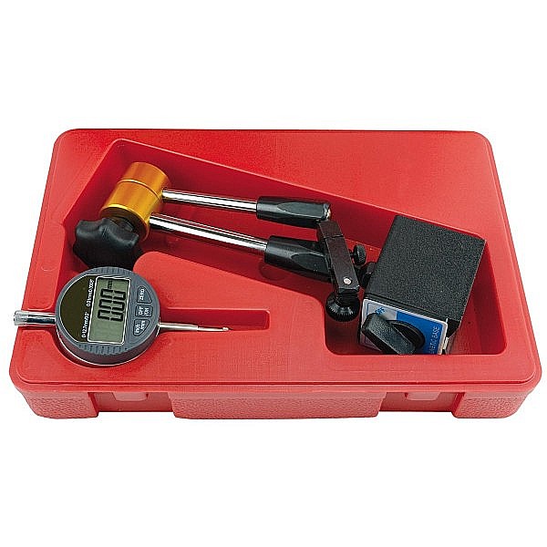Set ceas comparator digital cursa 12mm citire 0.01mm cu suport magnetic 80Kgf [2]