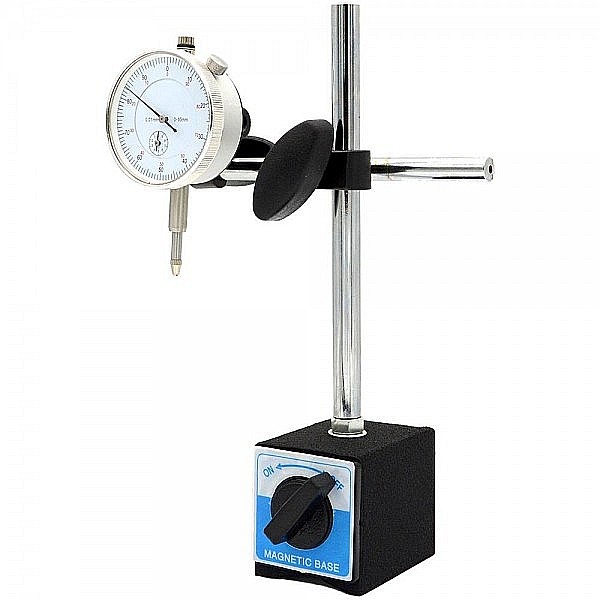 Set ceas comparator mecanic cursa 10mm citire 0.01mm cu suport magnetic 60Kgf [2]