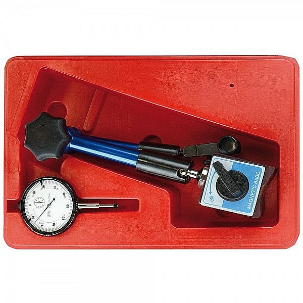 Set ceas comparator mecanic cursa 10mm citire 0.01mm cu suport hidraulic magnetic 80Kgf [6]