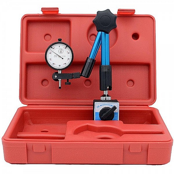 Set ceas comparator mecanic cursa 10mm citire 0.01mm cu suport hidraulic magnetic 80Kgf [5]