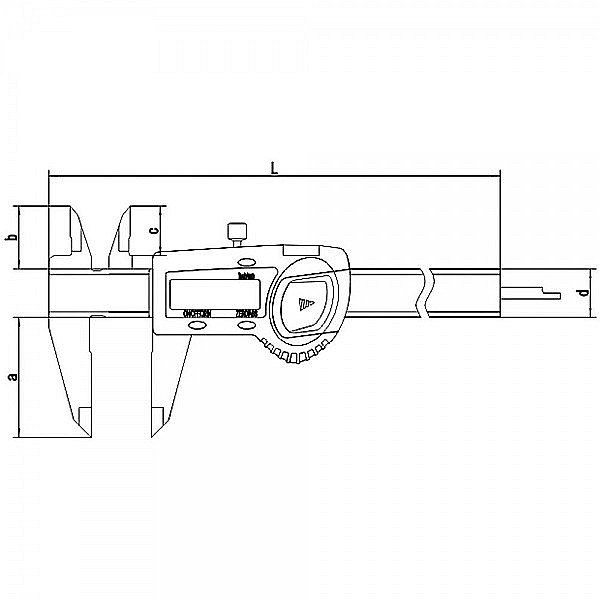 Subler digital cu falci incrucisate 0-150mm x 40mm x 0.005mm citire micron [4]