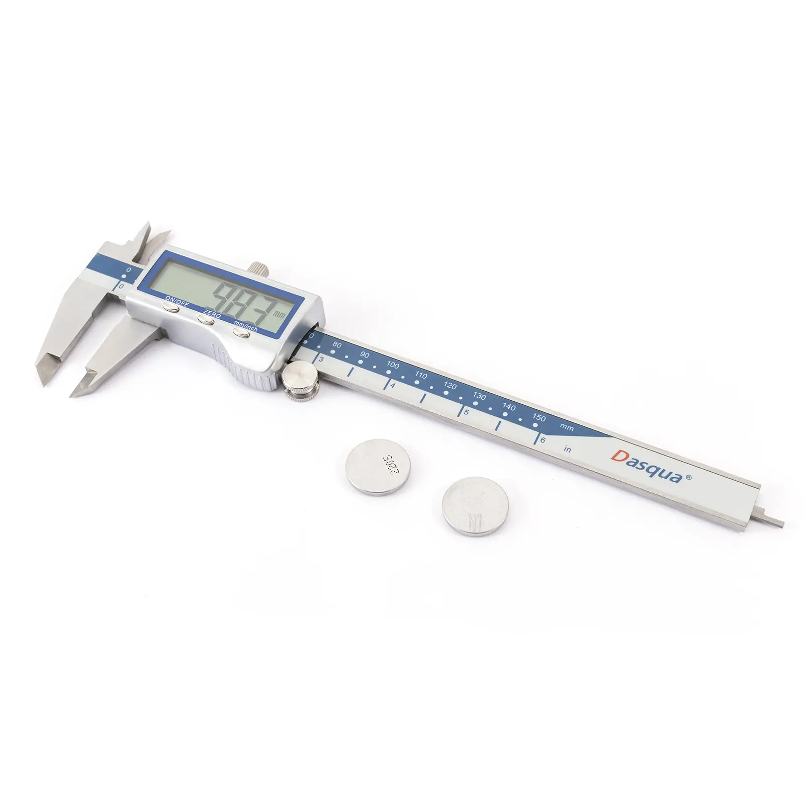 Subler digital cu falci incrucisate 150 x 40 x 0.01 mm cu carcasa metalica Dasqua [6]