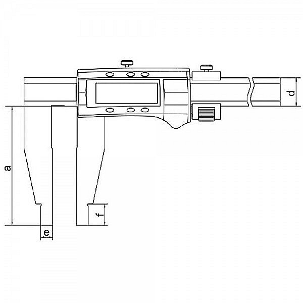 Subler digital cu falci lungi eXpert 0-300mm x 150mm x 0.01mm si reglaj fin [3]