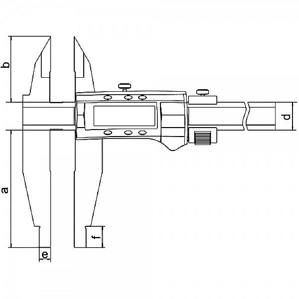 Subler digital cu falci paralele ascutite 0-300mm x 60mm x 0.01mm [2]