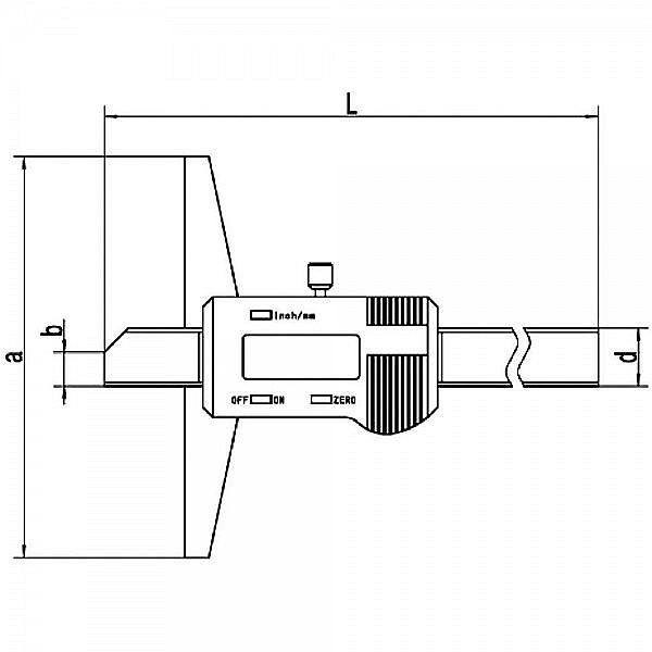 Subler digital de adancime eXpert 0-200mm x 100mm x 0.01mm [5]