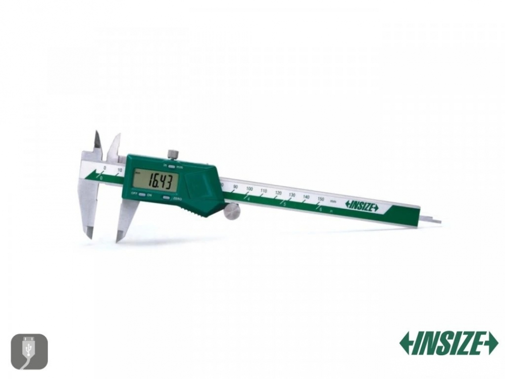 Subler digital INSIZE 0-200x0,01 mm, cu rola de avans [1]