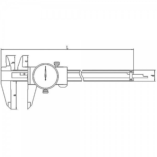 Subler mecanic cu cadran 1 mm pe rotatie domeniu 0-150mm citire 0.01mm [4]
