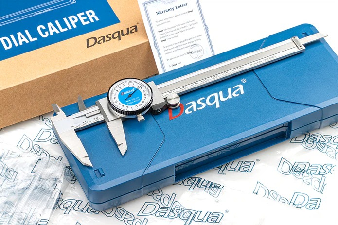 Subler mecanic Dasqua cu cadran 2mm pe rotatie domeniu 0-200 mm citire 0.02 mm [2]