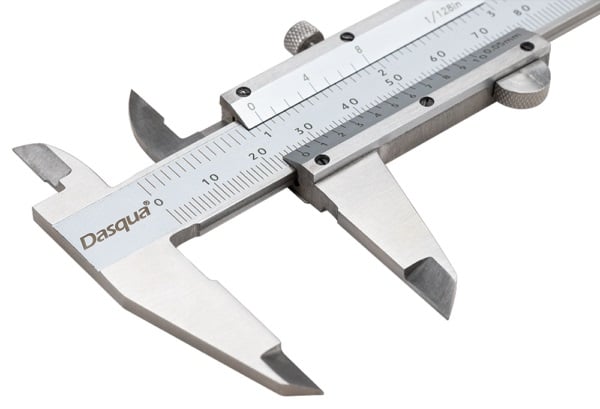 Subler mecanic profesional Dasqua cu ciocuri incrucisate 150mm x 40mm x 0.05mm [2]