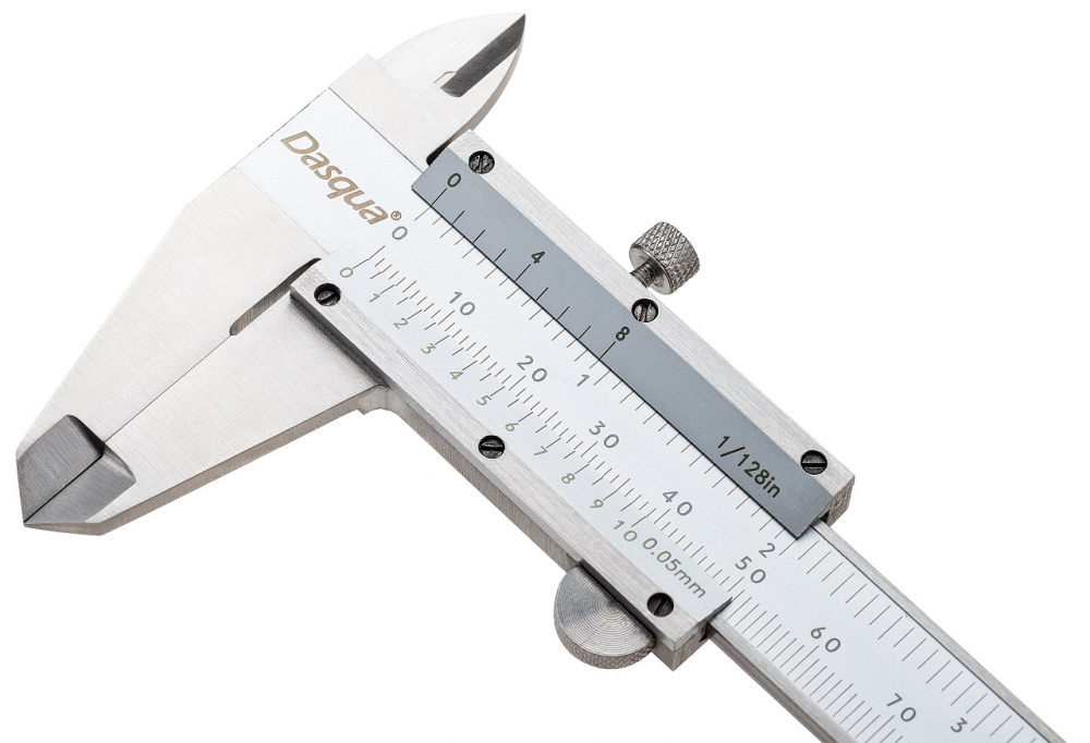 Subler mecanic profesional Dasqua cu ciocuri incrucisate 150mm x 40mm x 0.05mm [4]