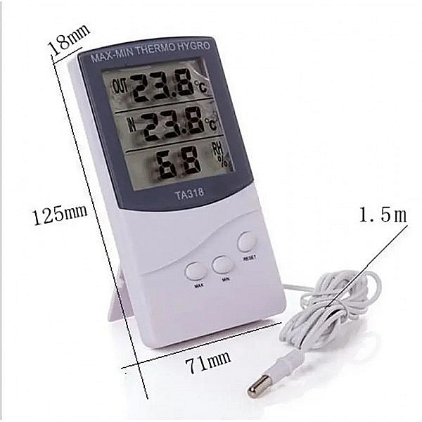 Termohigrometru digital -50°C la +70°C si 25% la 98% RH [4]