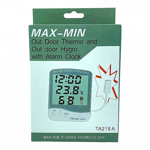 Termohigrometru digital cu ceas 0°C la +50°C si 10% la 98% RH [4]