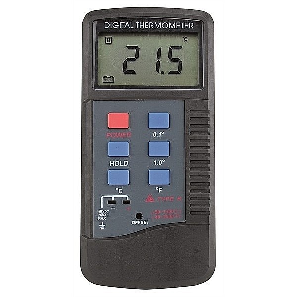 Termometru profesional digital TM6801B cu termocuplu Tip K + sonda rigida [2]