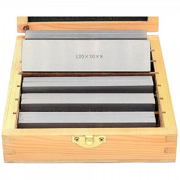 Trusa set cale plan paralele din otel pentru frezare 12 piese 120 x 4 mm inaltime 10 - 35 mm [3]