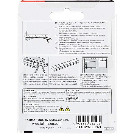Banda Tajima rigla din otel gradata adeziva pentru masurat 2000 mm [2]