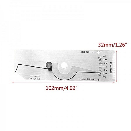 Calibru indicator sablon pentru sudura domeniu 0-6 mm [1]