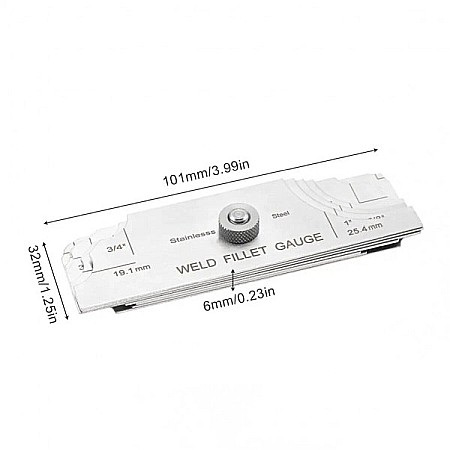Calibru sudura cu 7 lame domeniu 3,2-25,4 mm [2]