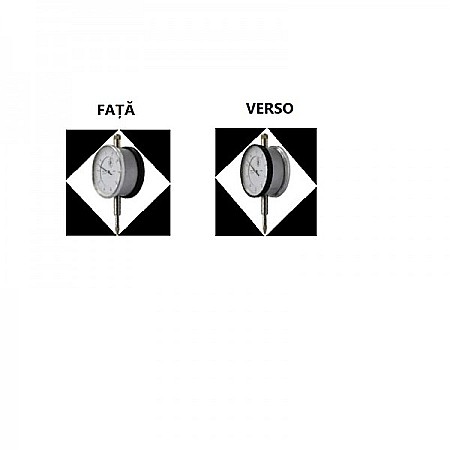 Comparatoare Mecanice - Ceas comparator mecanic cu cadran dublu cursa 10mm citire 0.01mm