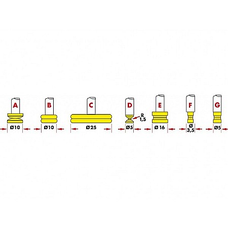 Ceas comparator mecanic de grosime ECO 0-20 x 0.1 x 17 mm palpatoare tip B Ø10 mm [3]