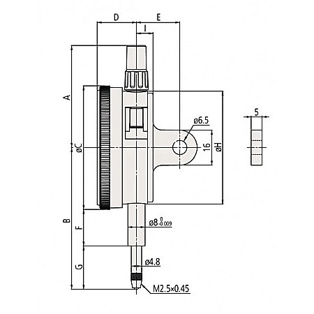Ceas comparator mecanic profesional Mitutoyo® domeniu 10mm gradatie 0.01mm [1]