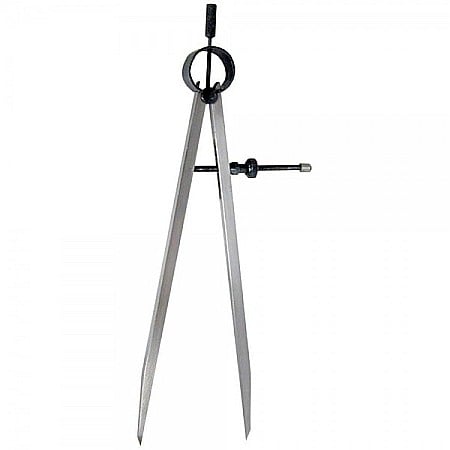 Compasuri profesionale - Compas profesional 150 mm cu arc din otel varfuri ascutite reglaj cu surub