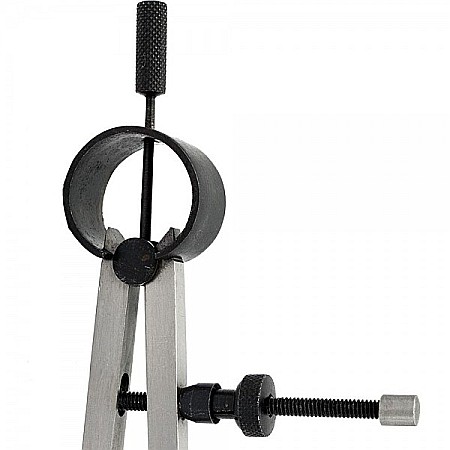 Compas profesional 250 mm cu arc din otel varfuri ascutite reglaj cu surub [2]