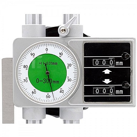 Dispozitiv mecanic de masurare inaltime 0-300 mm cu coloana dubla, ceas, contor si cremaliera [2]