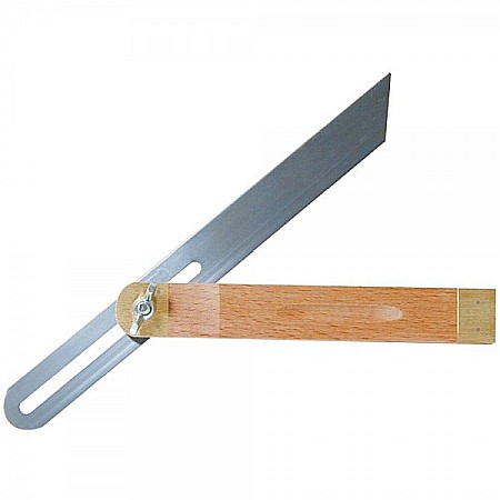 Echere vincluri profesionale - Echer fals reglabil 25 cm cu maner din lemn