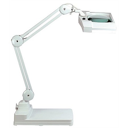 Lampi si lanterne - Lampa cu lupa 19x16cm cu 5 dioptrii iluminare 80 LED-uri 7 W si baza solida