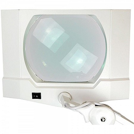 Lampa cu lupa 19x16cm cu 5 dioptrii iluminare 80 LED-uri 7 W si baza solida [3]