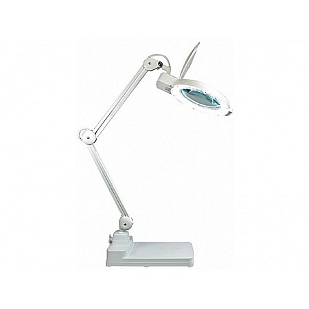Lampi si lanterne - Lampa cu lupa 5 dioptrii 80 LED-uri brate articulate si baza solida