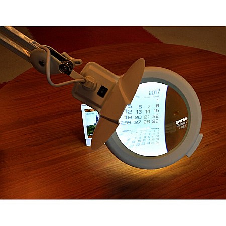 Lampa cu lupa Ø17cm marire 5 dioptrii si iluminare cu 80 de LED-uri [8]