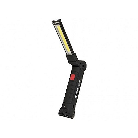 Lampi si lanterne - Lampa de inspectie auto orientabila LED COB acumulator si baza magnetica