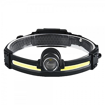 Lampi si lanterne - Lampa frontala KXK-668 cu LED COB 10 moduri de iluminare cu acumulator