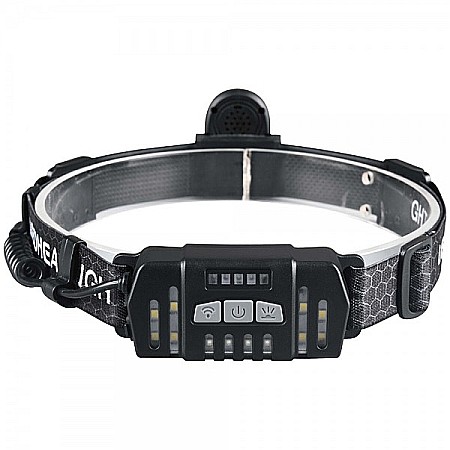 Lampa frontala KXK-668 cu LED COB 10 moduri de iluminare cu acumulator [1]