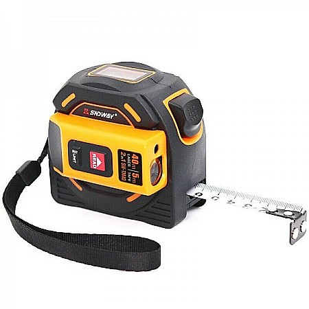 Telemetre, lasermetre, marcatoare laser - Lasermetru 40m cu ruleta 5m