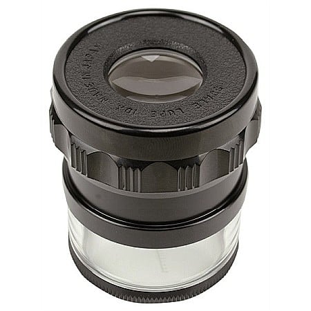 Instrumente optice - Lupa de masura PEAK Optics x10 cu lentila Ø20 mm gravata liniar 0.1 mm