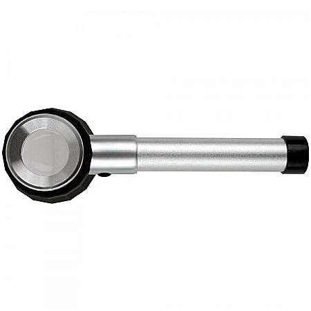 Instrumente optice - Lupa Ø 25mm marire X10 cu iluminare LED si scala gradata in carcasa metalica