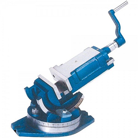 Menghine de precizie - Menghina basculabila cu inclinare pe 2 axe si baza rotativ pivotanta 100 mm