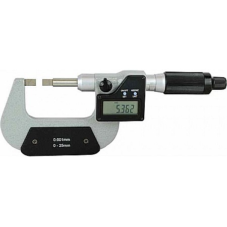 Micrometre digitale - Micrometru digital de exterior 0-25mm x 0.001mm pentru caneluri
