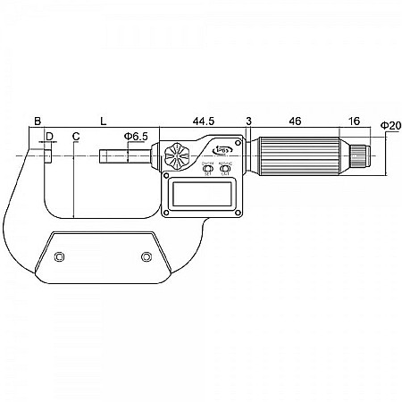 Micrometru digital de exterior 50-75mm x 0.001mm cu protectie IP65 [4]