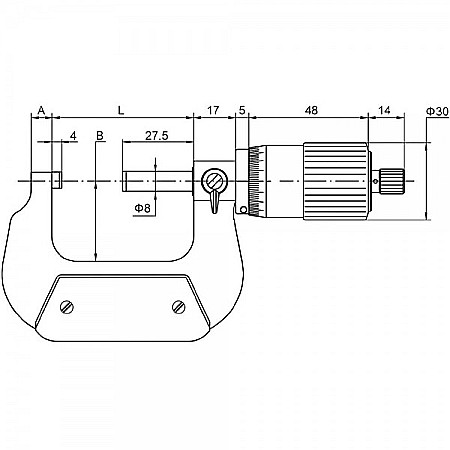 Micrometru mecanic de exterior 0-25 mm 1 milimetru pe 1 tur [4]
