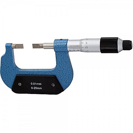 Micrometru mecanic de exterior 0-25 mm pentru sloturi si caneluri [1]