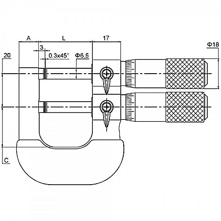 Micrometru mecanic de exterior 25-50 mm trece - nu trece [1]