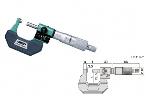 Micrometru mecanic de exterior cu contor 0-25mm x 0.01mm [1]
